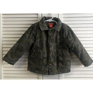Joe Fresh Size 3 Camo Button Up Sherpa Lined Jacket
